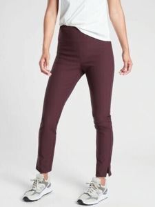 Athleta Maroon Wander Slim Ankle Skinny Stretch Pants US2 ($108)